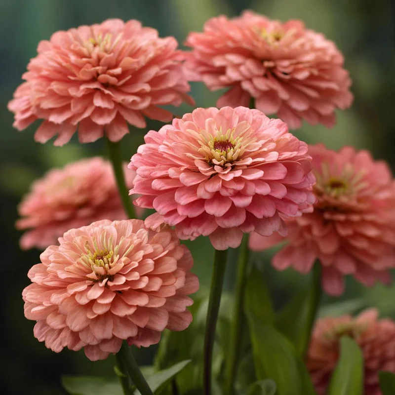 Oklahoma Salmon Zinnia Seeds - 50 Seeds for Vibrant Cut Flowers, Long Stems - Image 5