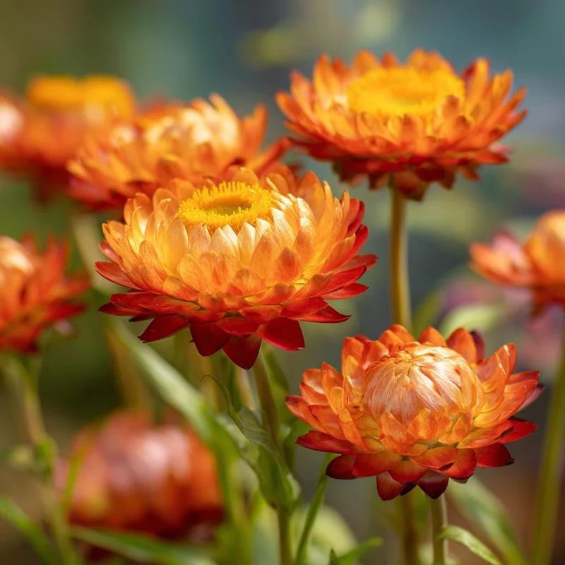 Orange Strawflower Seeds - 50 Seed Pack - Everlasting Bright Orange Cut Flowers - Image 5