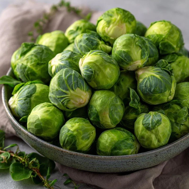 Organic Brussels Sprouts Seeds - Heirloom Mini Cabbage - 50 Seed Packet - Easy to Grow for Gardens & Containers - Image 1