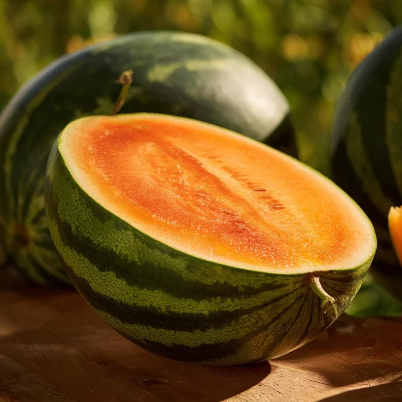 Organic Orange Tendersweet Watermelon Seeds - 15 Seeds - Sweet, Juicy, Vibrant Orange Flesh - Image 3