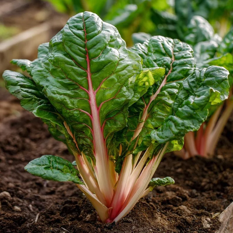 Organic Pink Flamingo Swiss Chard Seeds - 20 Seeds, Vibrant Edible Greens - Image 2