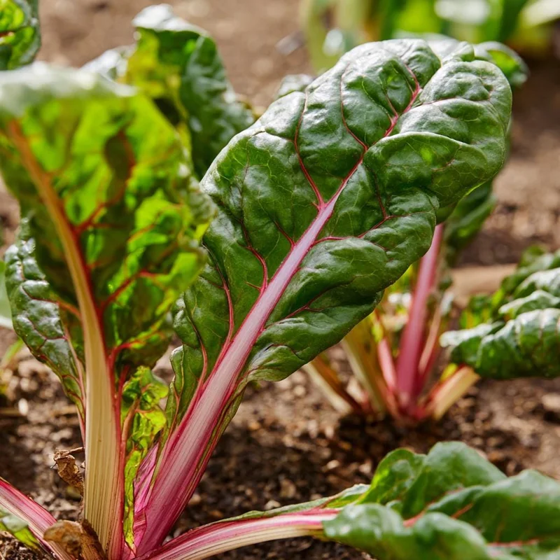 Organic Pink Flamingo Swiss Chard Seeds - 20 Seeds, Vibrant Edible Greens - Image 1