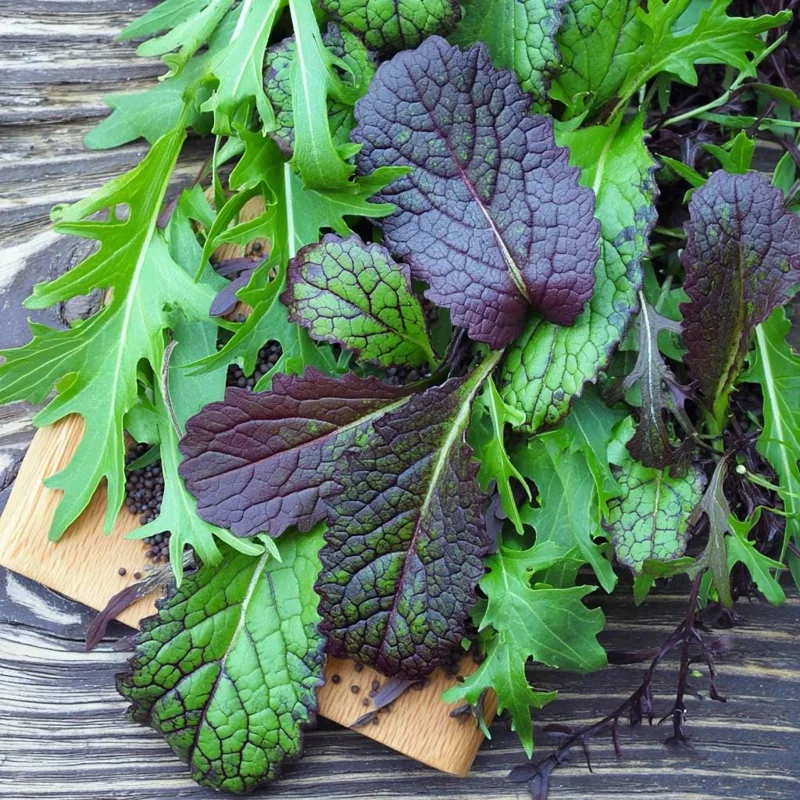 Osaka Purple Mustard Seeds - Heirloom Microgreen & Garden Vegetable, 200 Seeds - Image 2