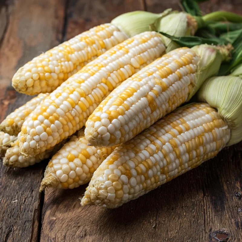 Peaches & Cream Sweet Corn Seeds - 30 Count Bi-Color Early Maturing - Image 1