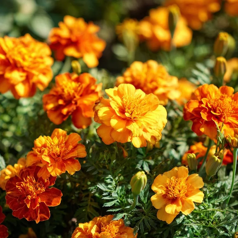 Petite French Marigold Seeds Mix – 300 Multi-Color Flower Seeds for Garden - Image 2
