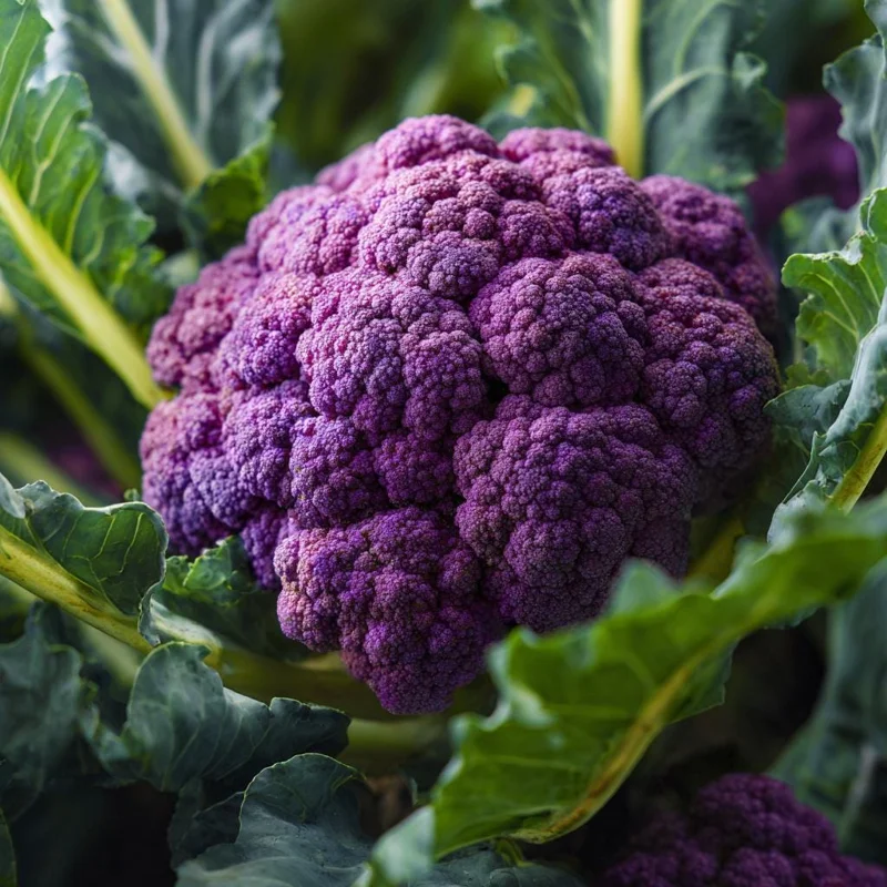 Purple Cauliflower Seeds – Brassica oleracea – 100 Seeds – Vegetable Garden - Image 1
