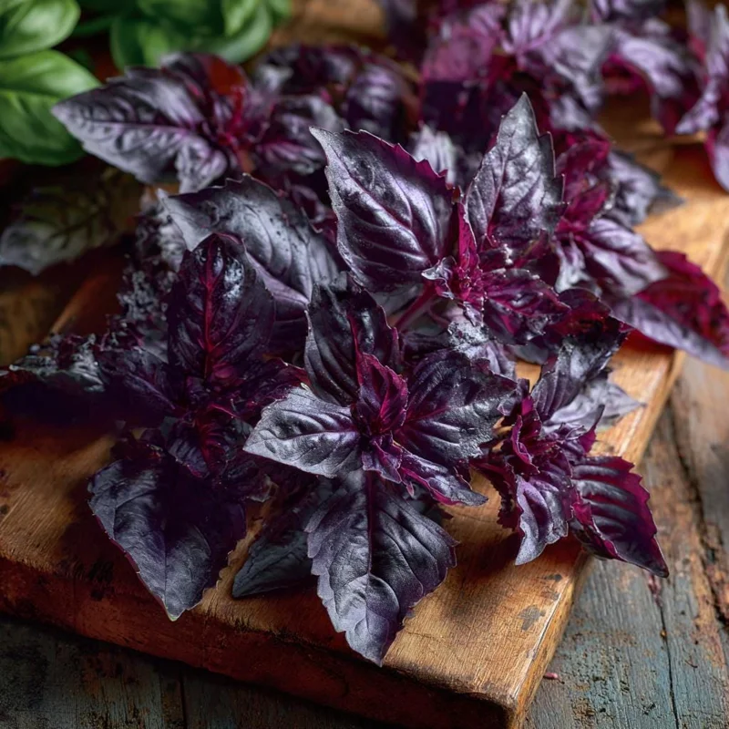 Purple Ruffles Basil Seeds - Heirloom Aromatic Herb (150 Seeds) - Image 1