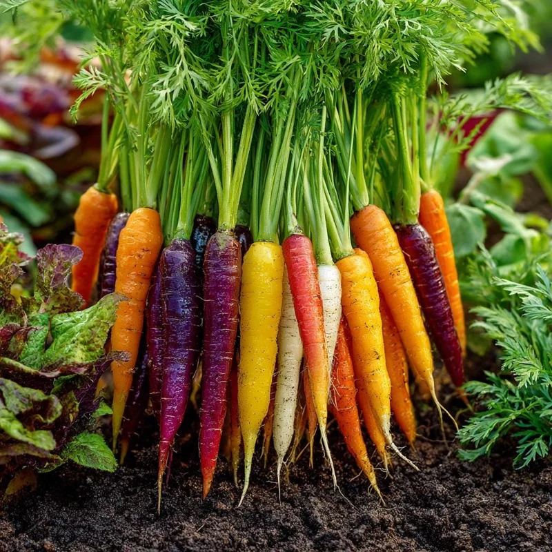Rainbow Carrot Seeds – Heirloom Mix – 150 Seeds for Colorful Gardens - Image 2