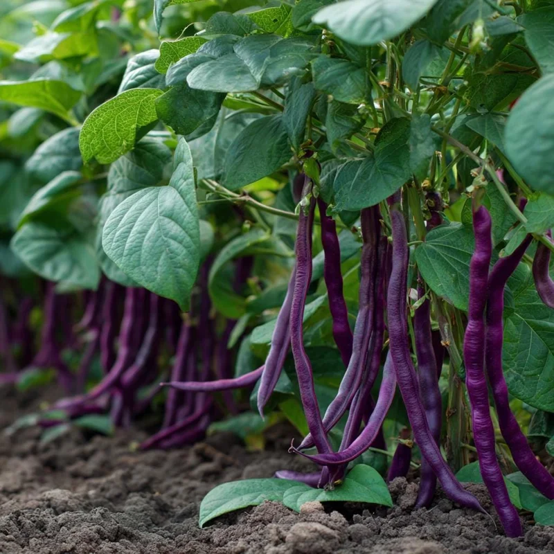 Royal Burgundy Bush Bean Seeds – Heirloom Purple Pods, 50 Seeds - Image 2