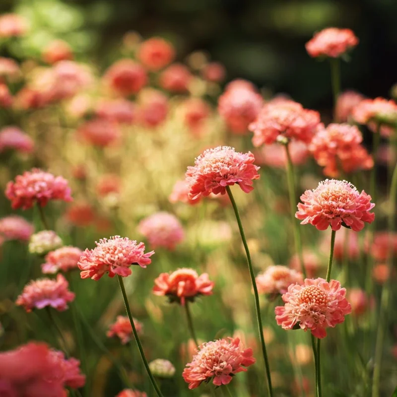 Salmon Queen Scabiosa Seeds – 50 Count – Vibrant Salmon-Pink Pincushion Flowers - Image 2