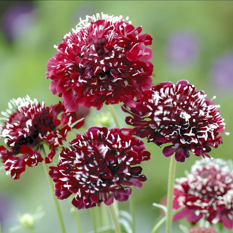 Scabiosa Fire King Seeds – 50 Seed Pack – Vibrant Red & Yellow Blooms - Image 3