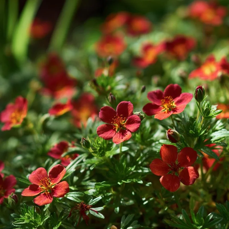 Scarlet Cinquefoil Seeds - 200 Heirloom Potentilla thurberi Seeds for Garden - Image 2
