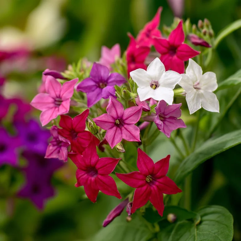 Sensation Flowering Tobacco Seeds Mix – Nicotiana Alata – 500 Seeds – Fragrant, Vibrant Colors - Image 1