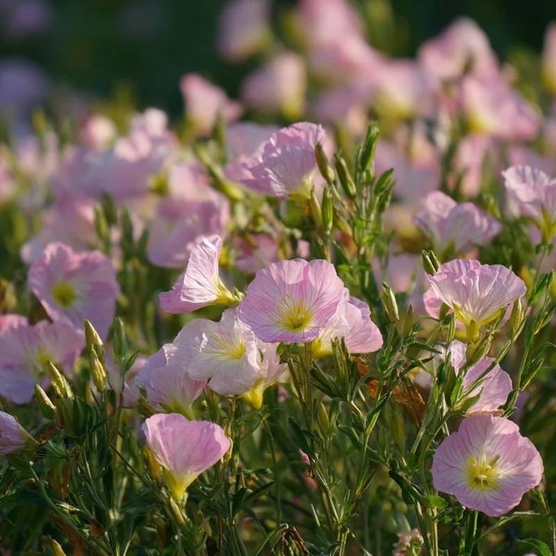 Showy Evening Primrose Seeds – 500 Count, Pink Fragrant Blooms, Oenothera Speciosa - Image 1