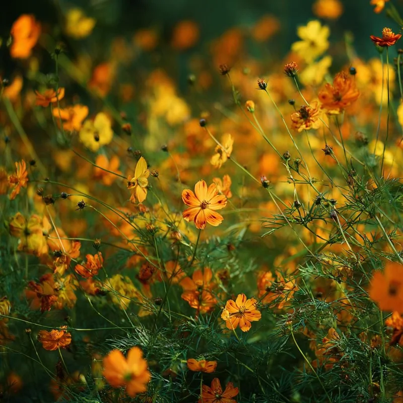 Sulphur Cosmos Seeds - Bright Lights Mix - 100 Seeds, Orange Yellow Red Blooms - Image 4