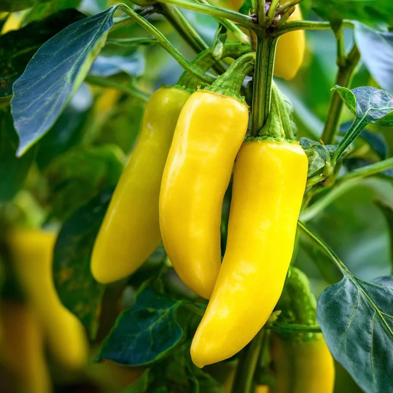 Sweet Banana Pepper Seeds - 25 Seeds - Mild Yellow Heirloom Peppers for Garden - Image 2
