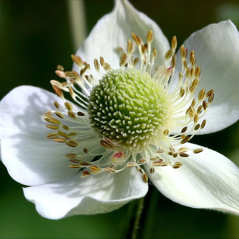 Thimbleweed Seeds - 50 Heirloom Anemone cylindrica for Pollinator Gardens - Image 1