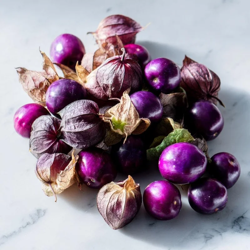 Tomatillo Purple Tomato Seeds - Heirloom Chinese Lantern (30 Seeds) for Salsas - Image 4
