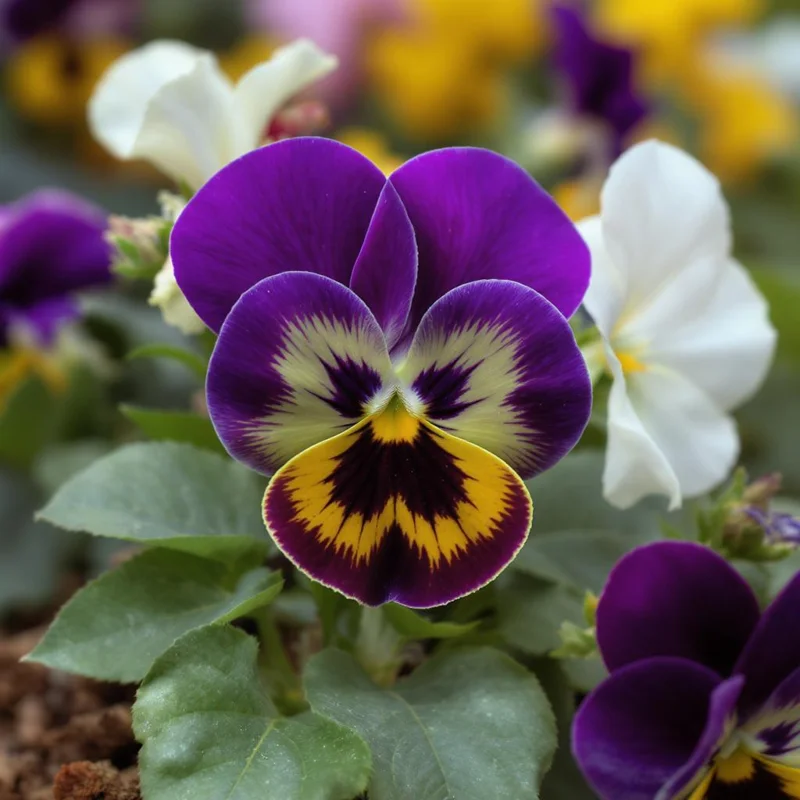 Viola Sorbet Series Mix Seeds – Multicolor Flowers – 25 Seeds – Outdoor/Indoor - Image 2