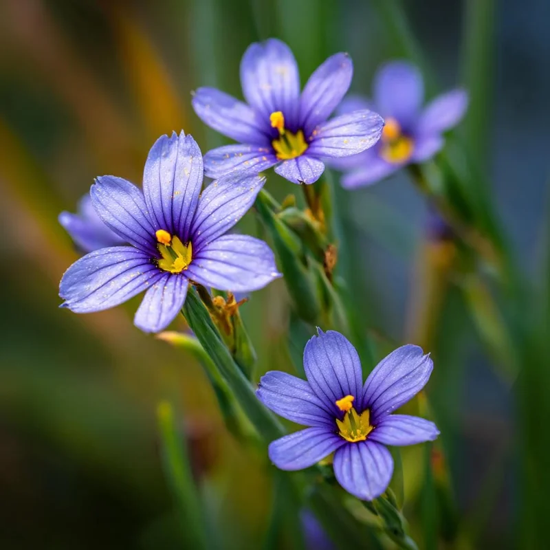 Western Blue Eyed Grass Seeds - Sisyrinchium bellum - 100 Seeds - Native Wildflower - Image 2