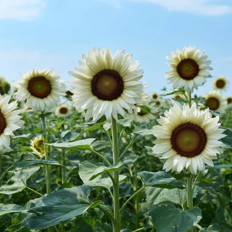 White Nite Sunflower Seeds – 20 Seeds – Creamy-White Blooms – Easy-to-Grow Annual - Image 2