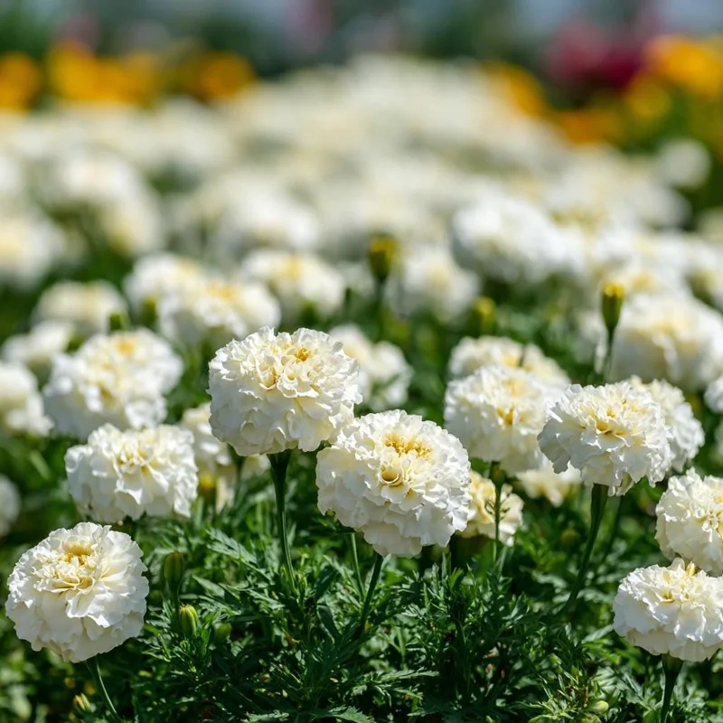 White Swan F1 Marigold Seeds - 20 Count, Edible Flowers, Long-Blooming Annual - Image 3