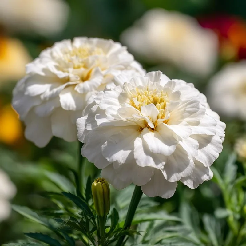 White Swan F1 Marigold Seeds - 20 Count, Edible Flowers, Long-Blooming Annual - Image 5
