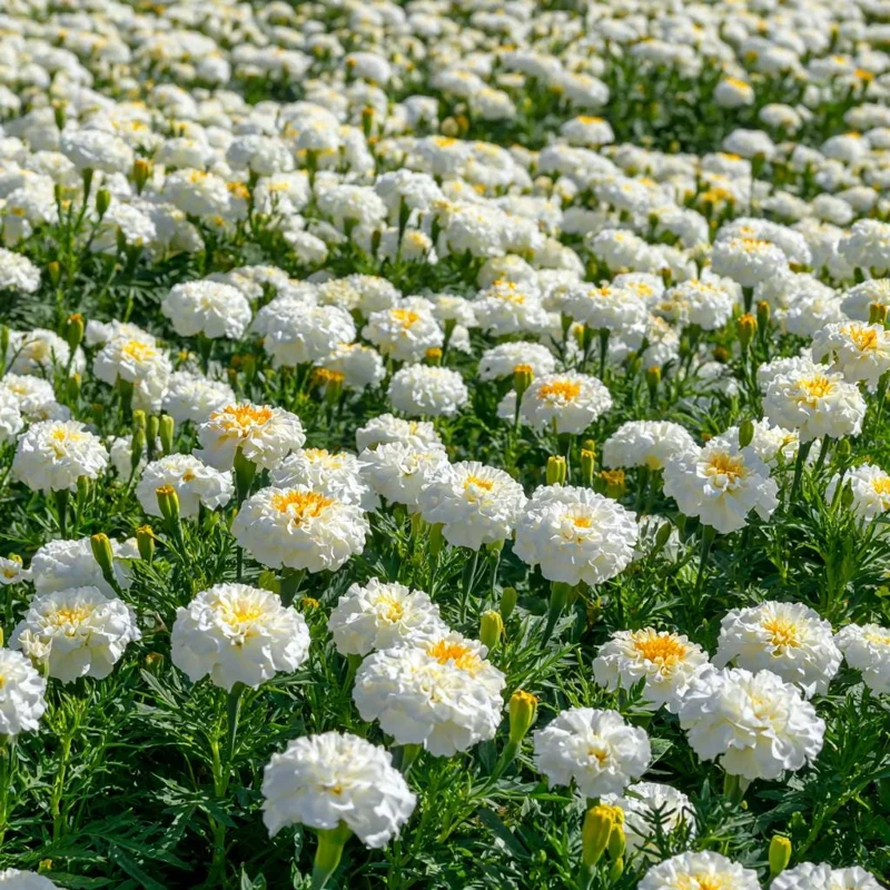 White Swan F1 Marigold Seeds - 20 Count, Edible Flowers, Long-Blooming Annual - Image 6