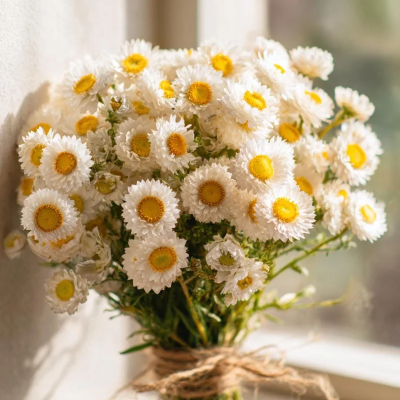 Winged Everlasting Seeds (Ammobium alatum) - 100 Seeds for Dried Flowers - Image 3