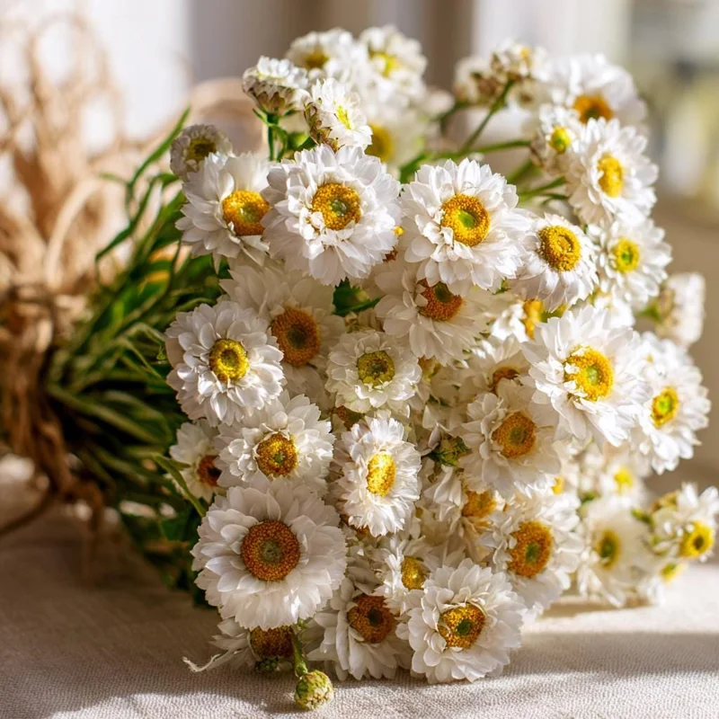 Winged Everlasting Seeds (Ammobium alatum) - 100 Seeds for Dried Flowers - Image 1