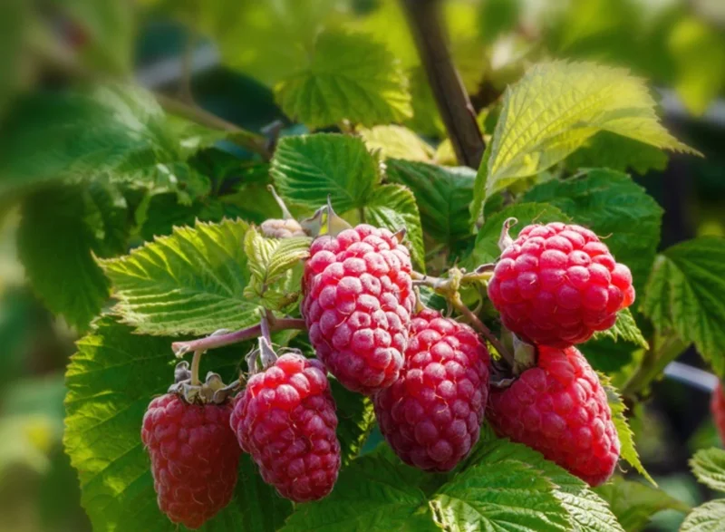 Red Raspberry Live Plant – 5" Pot – Outdoor Fruiting Shrub - Image 2