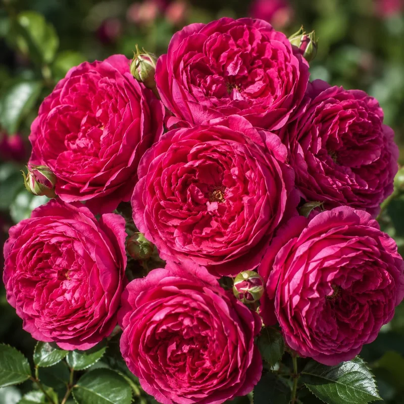 Deep Red Pink Rose Live Plant – Fragrant Perennial Bush – 4-6 Inch Tall - Image 1