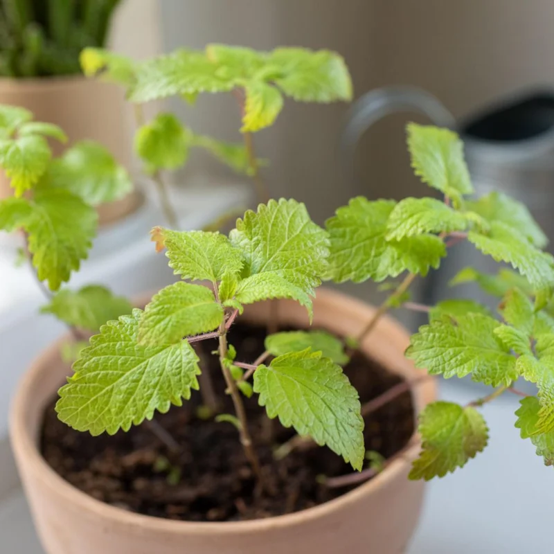 Lemon Balm Live Plant - 4" Pot, Fragrant Perennial Herb for Tea & Cooking - Image 8