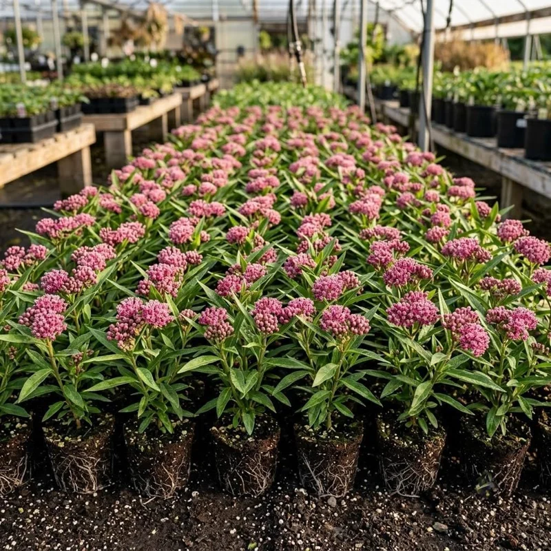 Pink Swamp Milkweed Plants Live - Set of 4, 4-8 Inch Tall Perennials - Image 1